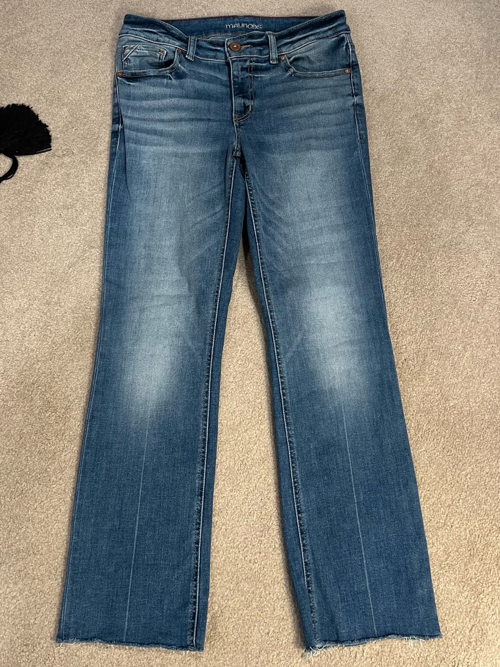 Maurices Women's Blue Straight-Leg Jeans